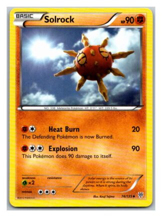 Solrock 74/135 Plasma Storm (Uncommon) (LP Condition)