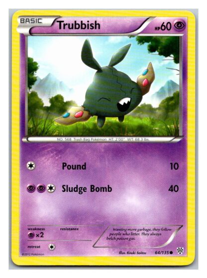 Trubbish 64/135 Plasma Storm (Common) (Exc Condition)