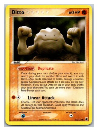 Ditto 62/113 Delta Species (Geodude - Common) (LP Condition)