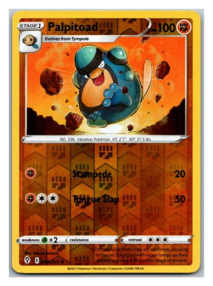 Palpitoad 089/203 Evolving Skies  (Reverse Holo) (NM-Exc Condition)