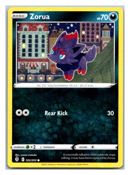 Zorua 102/203 Evolving Skies  (Common) (NM-Exc Condition)