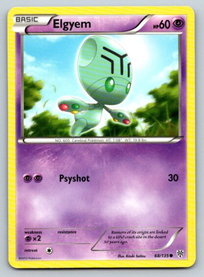 Elgyem 68/135 Plasma Storm (Common) (Exc Condition)