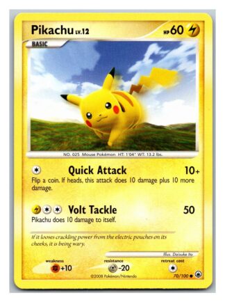 Pikachu 70/100 Majestic Dawn (Common) (P Condition)