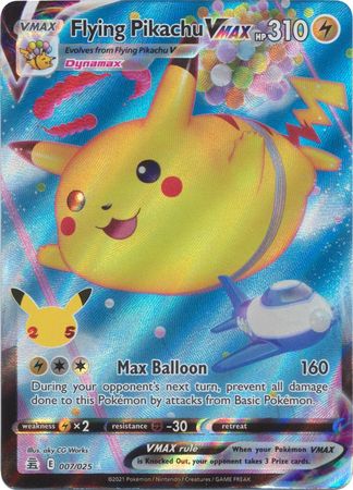 Flying Pikachu Vmax 7/25 Celebrations (Ultra Rare) (NM-Exc Condition)