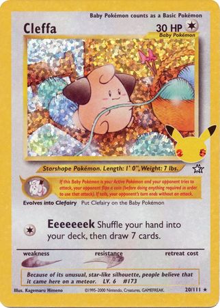 Cleffa (Neo Genesis) 20/111 Celebrations (Holo) (NM-Exc Condition)