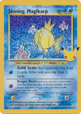 Shining Magikarp (Neo Revelation) 66/64 Celebrations (Holo) (NM-Exc Condition)