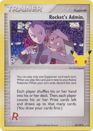 Rocket's Admin (Team Rocket Returns) 86/109 Celebrations (Holo) (NM-Exc Condition)