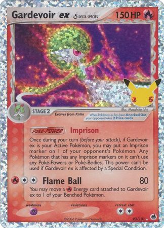 Gardevoir ex (Dragon Frontiers) 93/101 Celebrations (Ultra Rare) (NM-Exc Condition)