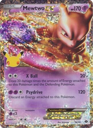 Mewtwo EX (Next Destinies) 54/99 Celebrations (Ultra Rare) (NM-Exc Condition)