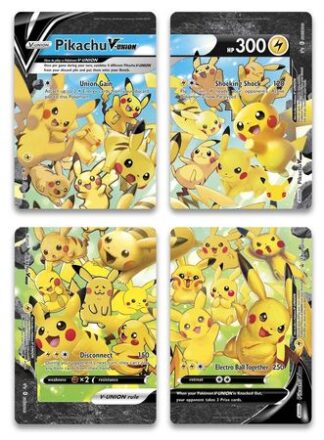 Pikachu V-Union Promo Card Set (NM Condition) All 4 cards (Exc Condition) SWSH139-142