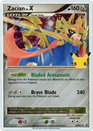 Zacian Lv. X SWSH135 Promo (Ultra Rare) (LP Condition)