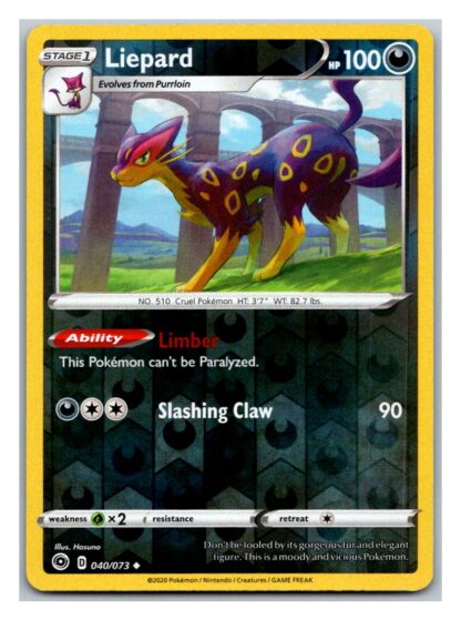 Liepard 40/73 Champion's Path (Reverse Holo) (Exc Condition)