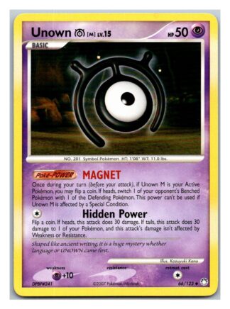 Unown M 66/123 Mysterious Treasures (Uncommon) (P Condition)