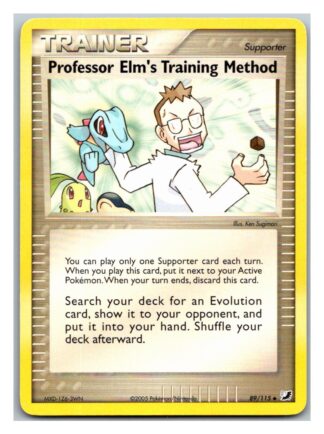 Professor Elm's Training Method 89/115 EX Unseen Forces (Uncommon) (Exc Condition)