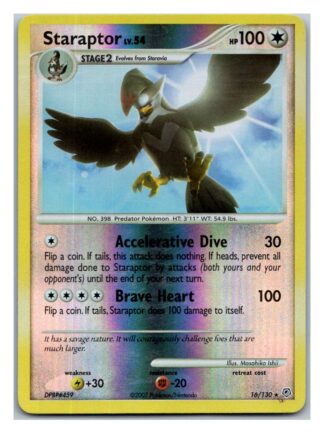 Staraptor 16/130 Diamond & Pearl (Reverse Holo) (P Condition)
