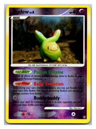 Budew 33/100 Stormfront (Reverse Holo) (P Condition)