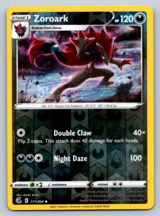 Zoroark 171/264 Fusion Strike (Reverse Holo) (NM-Exc Condition)