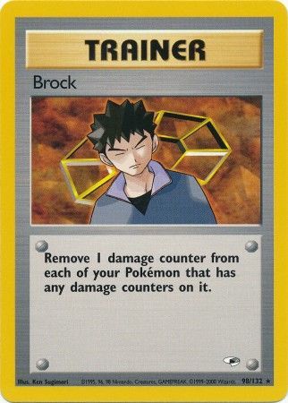 Brock 98/132 Gym Heroes (Rare) (Unlimited LP Condition)