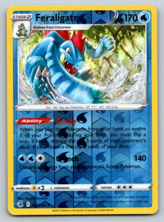 Feraligatr 57/264 Fusion Strike (Reverse Holo) (NM-Exc Condition)