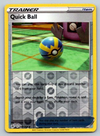 Quick Ball 237/264 Fusion Strike (Reverse Holo) (NM-Exc Condition)