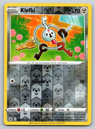 Klefki 186/264 Fusion Strike (Reverse Holo) (NM-Exc Condition)