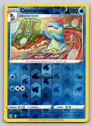 Croconaw 56/264 Fusion Strike (Reverse Holo) (NM-Exc Condition)