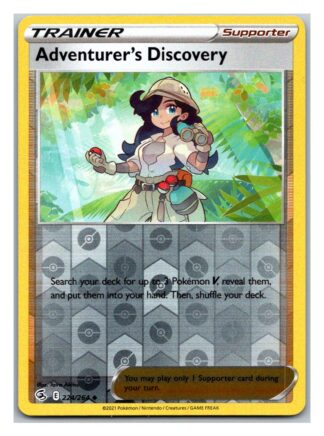 Adventurer's Discovery 224/264 Fusion Strike (Reverse Holo) (NM-Exc Condition)