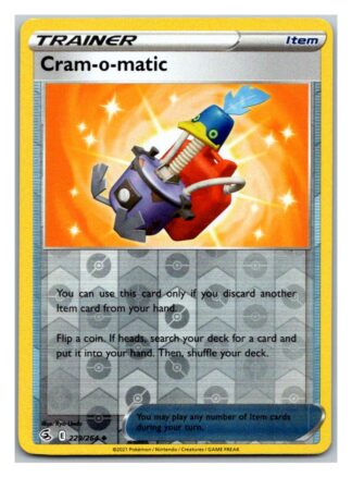 Cram-o-matic 229/264 Fusion Strike (Reverse Holo) (NM-Exc Condition)