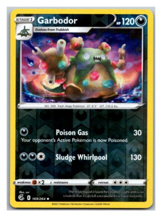 Garbodor 169/264 Fusion Strike (Reverse Holo) (NM-Exc Condition)