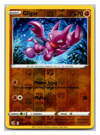 Gligar 140/264 Fusion Strike (Reverse Holo) (NM-Exc Condition)
