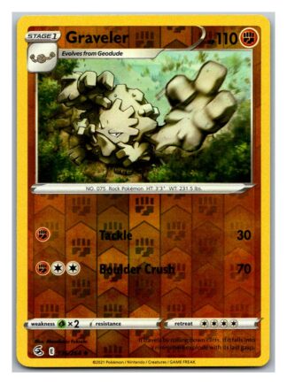 Graveler 136/264 Fusion Strike (Reverse Holo) (NM-Exc Condition)