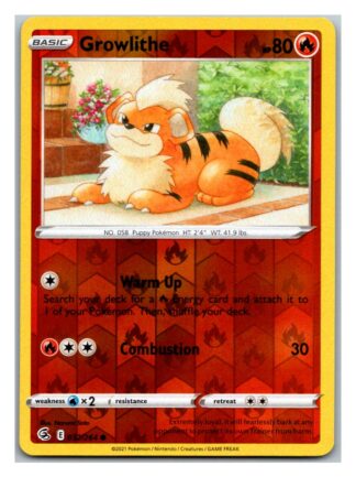Growlithe 032/264 Fusion Strike (Reverse Holo) (NM-Exc Condition)