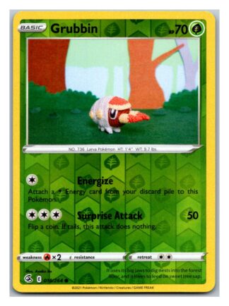 Grubbin 018/264 Fusion Strike (Reverse Holo) (NM-Exc Condition)
