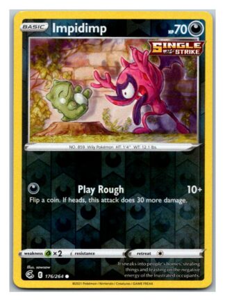 Impidimp 176/264 Fusion Strike (Reverse Holo) (NM-Exc Condition)