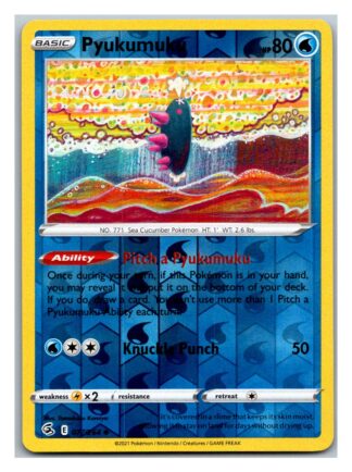 Pyukumuku 077/264 Fusion Strike (Reverse Holo) (NM-Exc Condition)