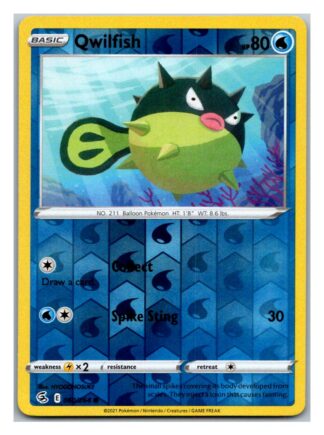 Qwilfish 060/264 Fusion Strike (Reverse Holo) (NM-Exc Condition)