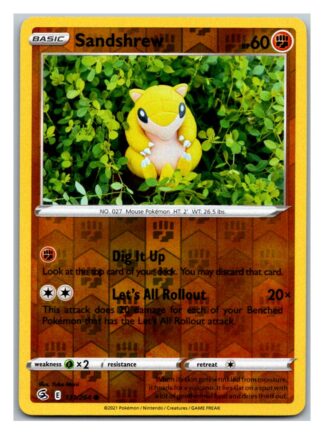Sandshrew 131/264 Fusion Strike (Reverse Holo) (NM-Exc Condition)