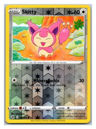 Skitty 210/264 Fusion Strike (Reverse Holo) (NM-Exc Condition)