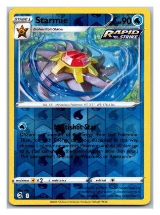 Starmie 053/264 Fusion Strike (Reverse Holo) (NM-Exc Condition)