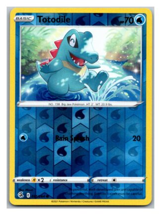 Totodile 055/264 Fusion Strike (Reverse Holo) (NM-Exc Condition)