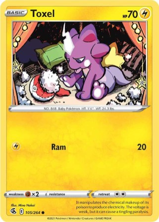 Toxel 105/264 Fusion Strike (Common) (NM-Exc Condition)