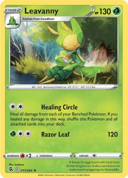 Leavanny 011/264 Fusion Strike (Rare) (NM-Exc Condition)