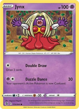 Jynx 112/264 Fusion Strike (Common) (NM-Exc Condition)