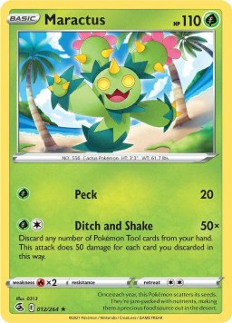 Maractus 012/264 Fusion Strike (Rare) (NM-Exc Condition)