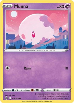 Munna 121/264 Fusion Strike (Common) (NM-Exc Condition)