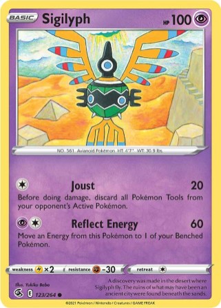 Sigilyph 123/264 Fusion Strike (Common) (NM-Exc Condition)