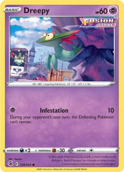 Dreepy 128/264 Fusion Strike (Common) (NM-Exc Condition)