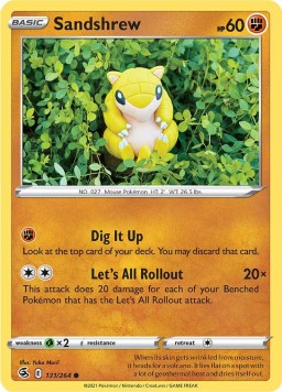 Sandshrew 131/264 Fusion Strike (Common) (NM-Exc Condition)