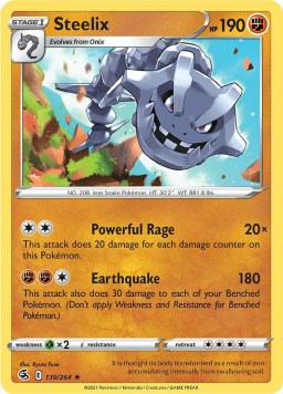 Steelix 139/264 Fusion Strike (Holo) (NM-Exc Condition)