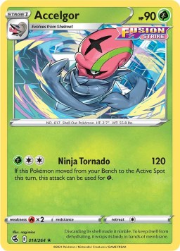 Accelgor 14/264 Fusion Strike (Rare) (NM-Exc Condition)
